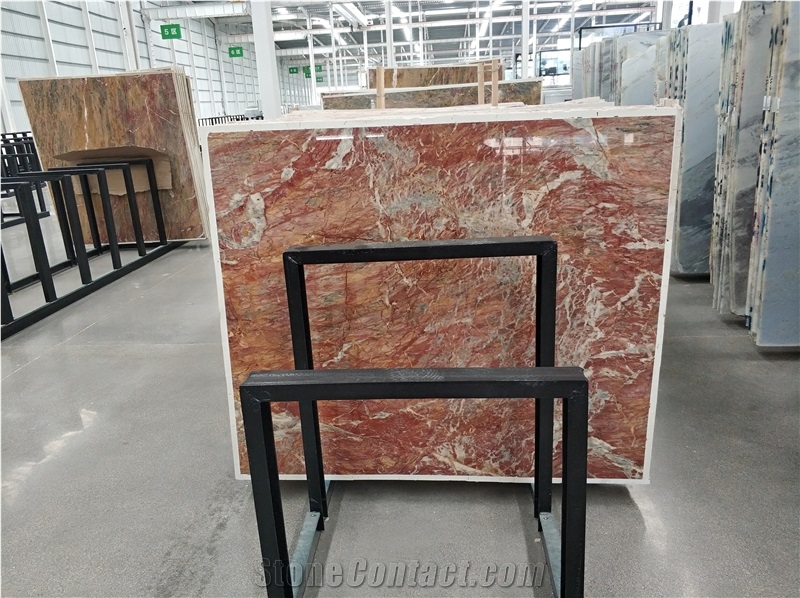 Van Gogh Emperor Gold Marble Slab For Interior Design