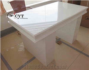Artificial Marble Master Bathroom Prefab Vanity Bath Tops