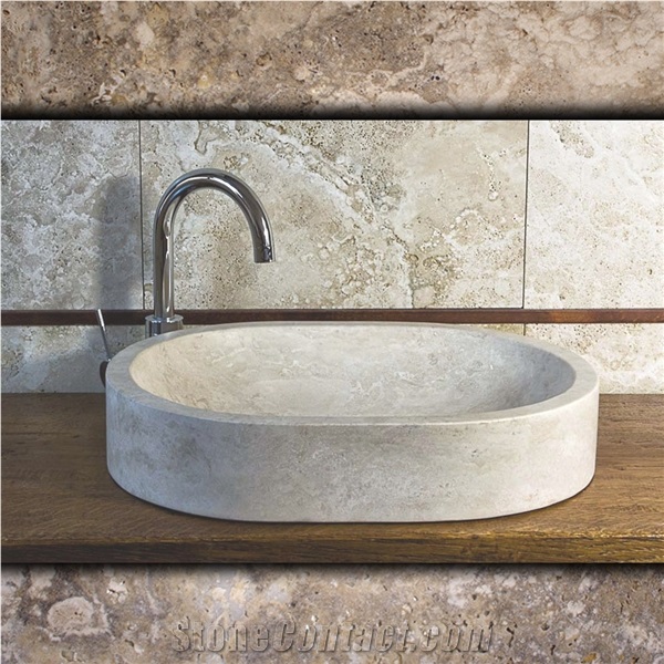 Classic Travertine Sinks