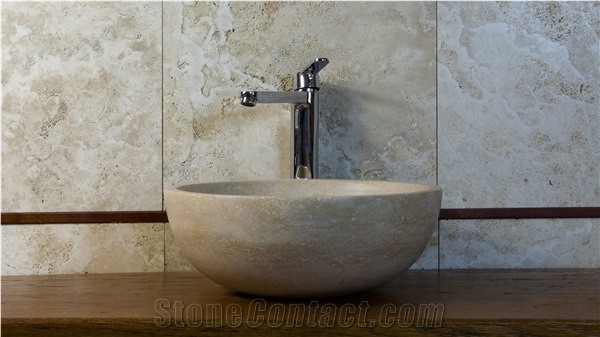 Classic Travertine Sinks