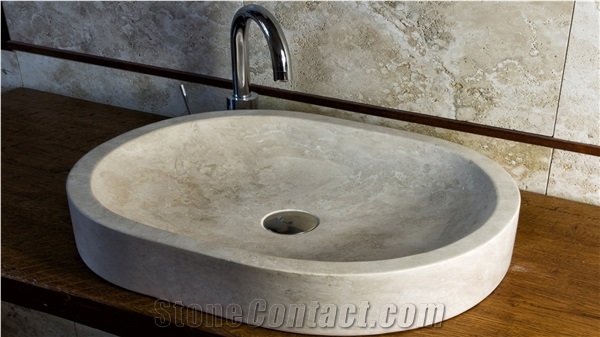 Classic Travertine Sinks