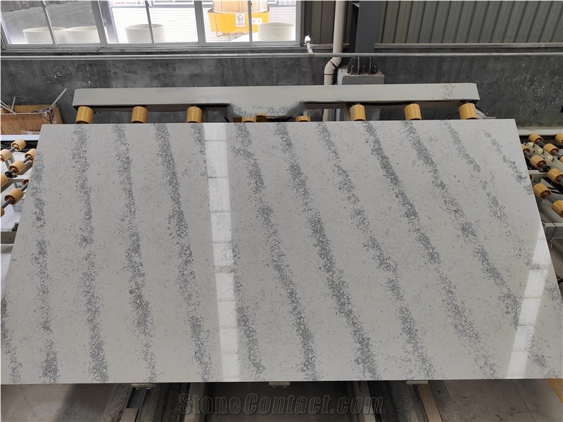Calacatta White Quartz Stone Slabs