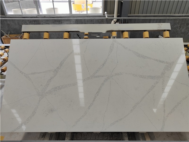 Calacatta White Quartz Stone Slabs