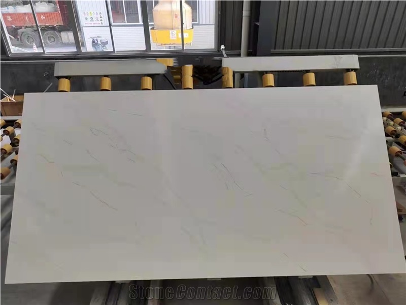 Calacatta White Quartz Stone Slabs
