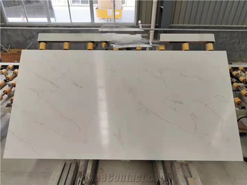 Calacatta White Quartz Stone Slabs