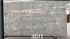 Grey Quartz Slabs With Blue Veins-Calacatta Quartz Slabs