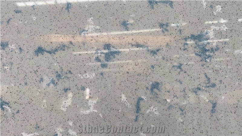 Grey Quartz Slabs With Blue Veins-Calacatta Quartz Slabs