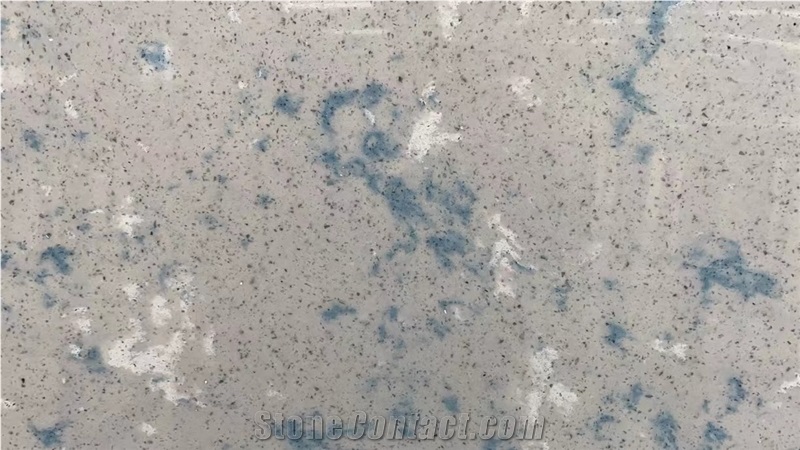 Grey Quartz Slabs With Blue Veins-Calacatta Quartz Slabs