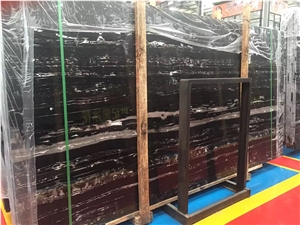 Silver Dragon, China Black Marble Slabs & Tiles