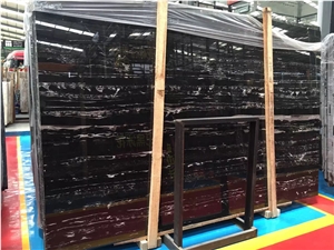 Silver Dragon, China Black Marble Slabs & Tiles