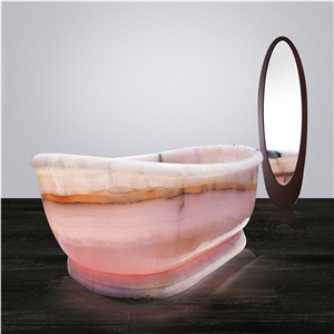Light Pink Onyx Bathtub