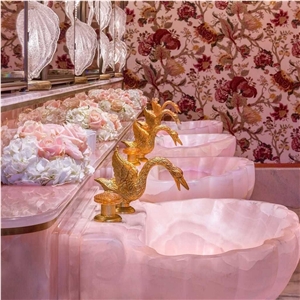Persian Pink Onyx Wash Basins