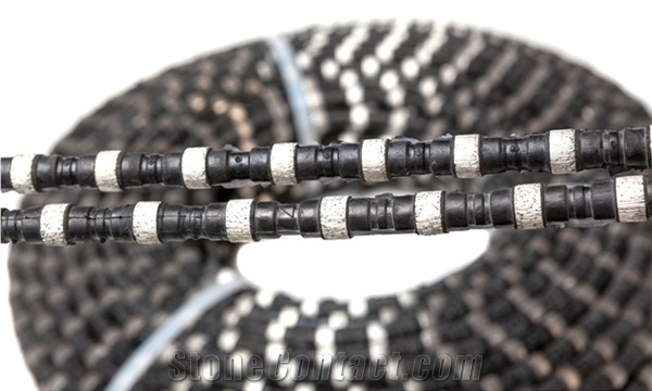 11.5*6.5 Mm Stone Quarry Cutting Rubber Diamond Wire