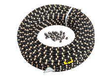 11.5*6.5 Mm Stone Quarry Cutting Rubber Diamond Wire