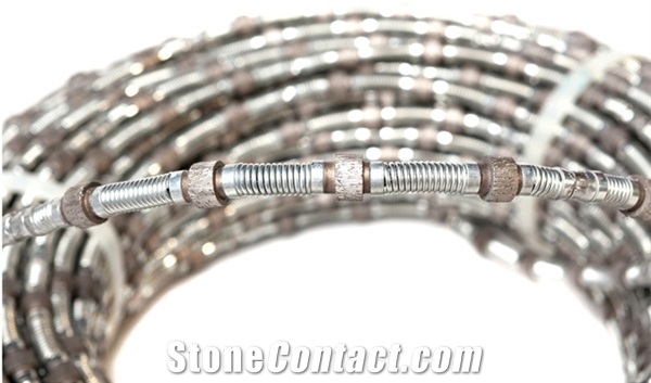 Wet Or Dry Cutting Of Marble Limestone Diamond Wire Saw