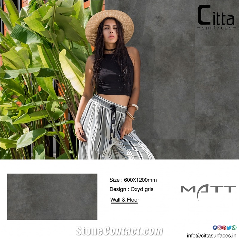 Matt Finish Porcelain For Exterior Wall And Floor Tiles