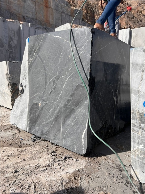 Black Zebra Marble Blocks