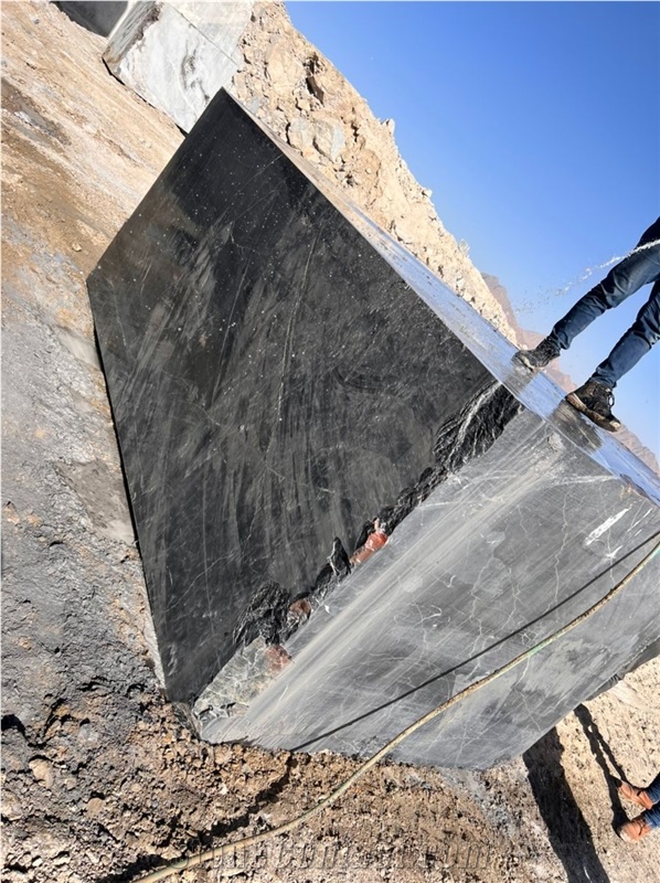 Black Zebra Marble Blocks