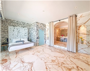 Ellikon Red Vein Marble Bathroom Countertop, Vanity Top