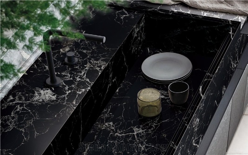 Artificial Stone Sintered Stone MOONEY BLACK