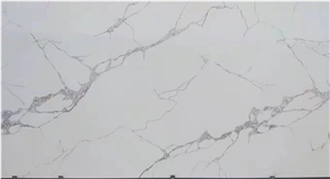 Calacatta Quartz Stone High Quality Slabs And Tiles