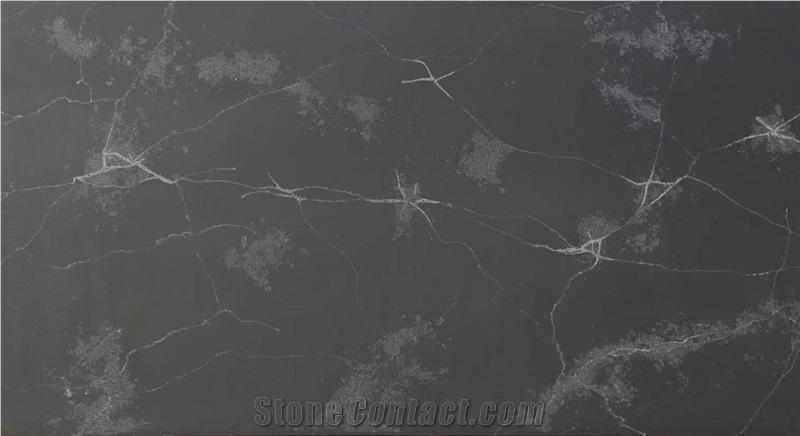 New Calacatta Black Quartz Stone High Quality Slabs & Tiles