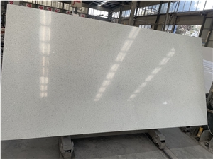 Quartz Slabs-Crystal White/Sparkling White Slabs