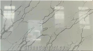 Quartz Stone Calacatta White Popular Slabs & Tiles