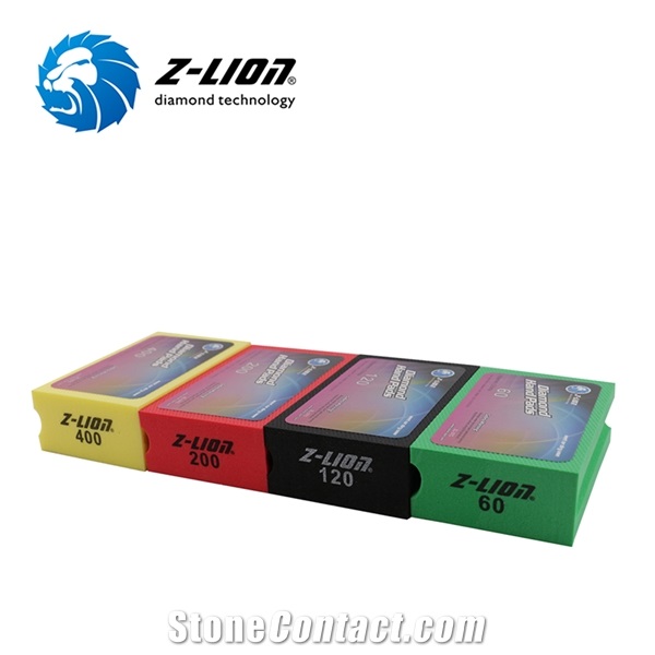 Z-LION Electroplated Diamond Hand Polishing Pads For Glass