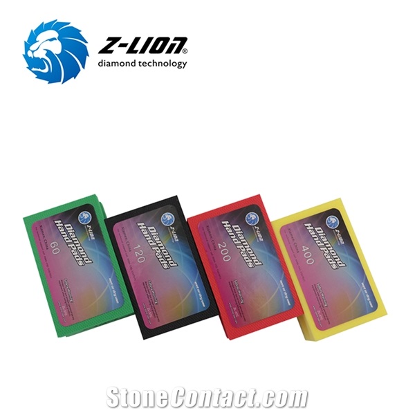 Z-LION Electroplated Diamond Hand Polishing Pads For Glass