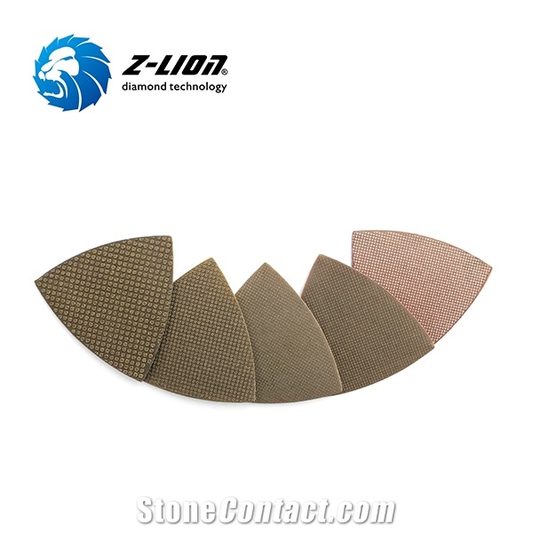 Z-LION Electroplated Triangular Diamond Polishing Pads