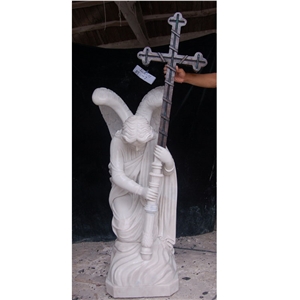Beautiful Angel Figure Carvings Marble Statue