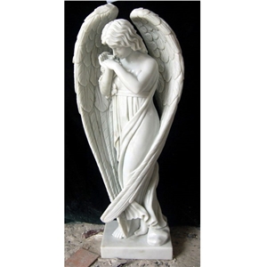 Beautiful Angel Figure Carvings Marble Statue
