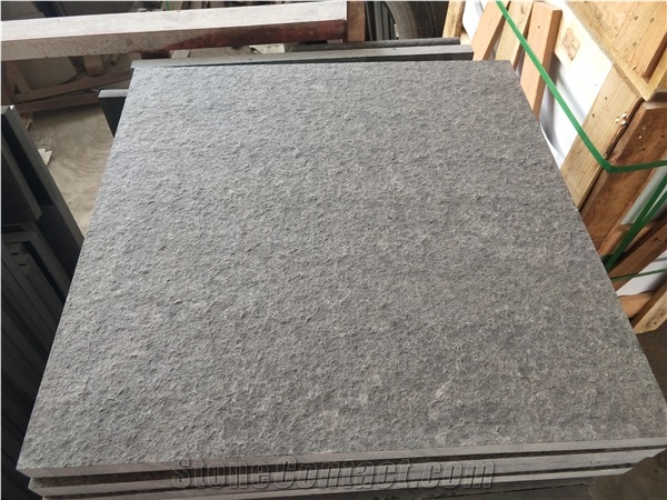 Black Basalt Floor Tiles,Vietnam Black Basalt Flamed Tile