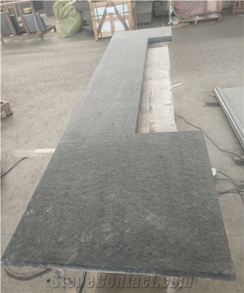 Black Basalt Floor Tiles,Vietnam Black Basalt Flamed Tile