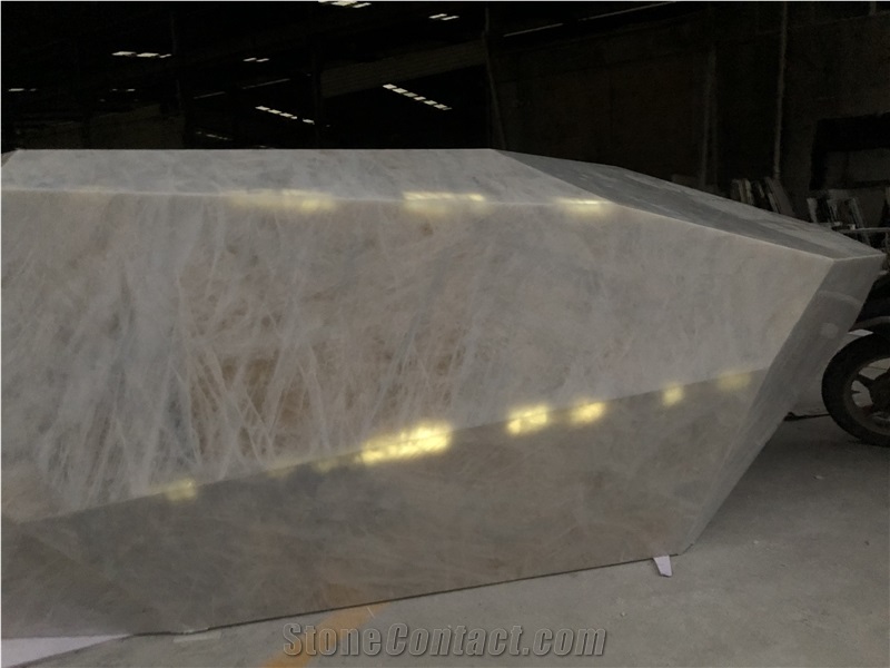 Brazil Princess White Quartzite Luxurious Bar Tops Counters