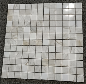 Calacatta Gold Marble Mosaic Tile,Bathroom Marble Mosaic