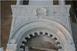 Custom Hand Carved Religious White Marble  For Church