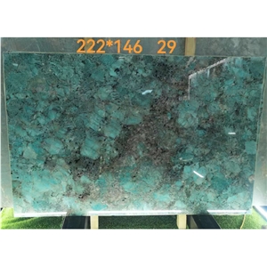 Custom Luxury Stone Green  Stone Curve Bar Top