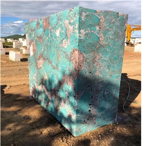Custom Luxury Stone Green  Stone Curve Bar Top