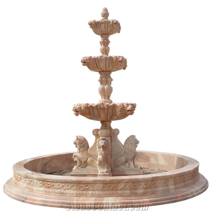 Garden Carved  Black Granite Stone Rolling Sphere Fountain