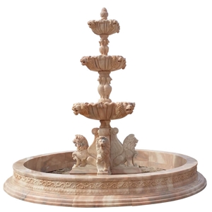 Garden Carved  Black Granite Stone Rolling Sphere Fountain