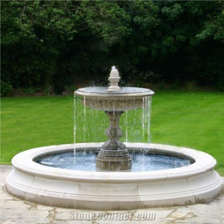 Garden Carved  Black Granite Stone Rolling Sphere Fountain