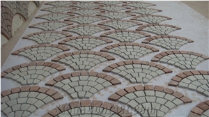 Granite Mesh Cobblestone Pavers Wholesale For Driveways