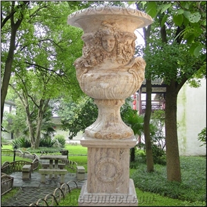 High Quality Outdoor Flower Vase Marble Planter Flowerpot