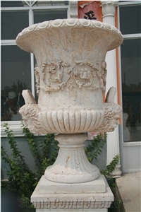 High Quality Outdoor Flower Vase Marble Planter Flowerpot