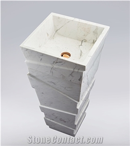 High Quality Wholesale Marble Bathroom Pedestal Standing
