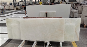 Hotel Project Luxury Decor China White Onyx Flooring Tiles