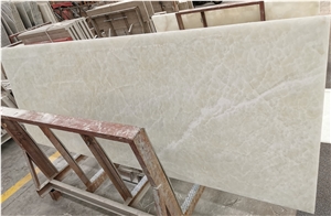 Hotel Project Luxury Decor China White Onyx Flooring Tiles