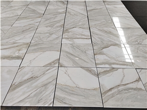 Italia Calacatta Oro Borghini Gold Marble Flooring Tile